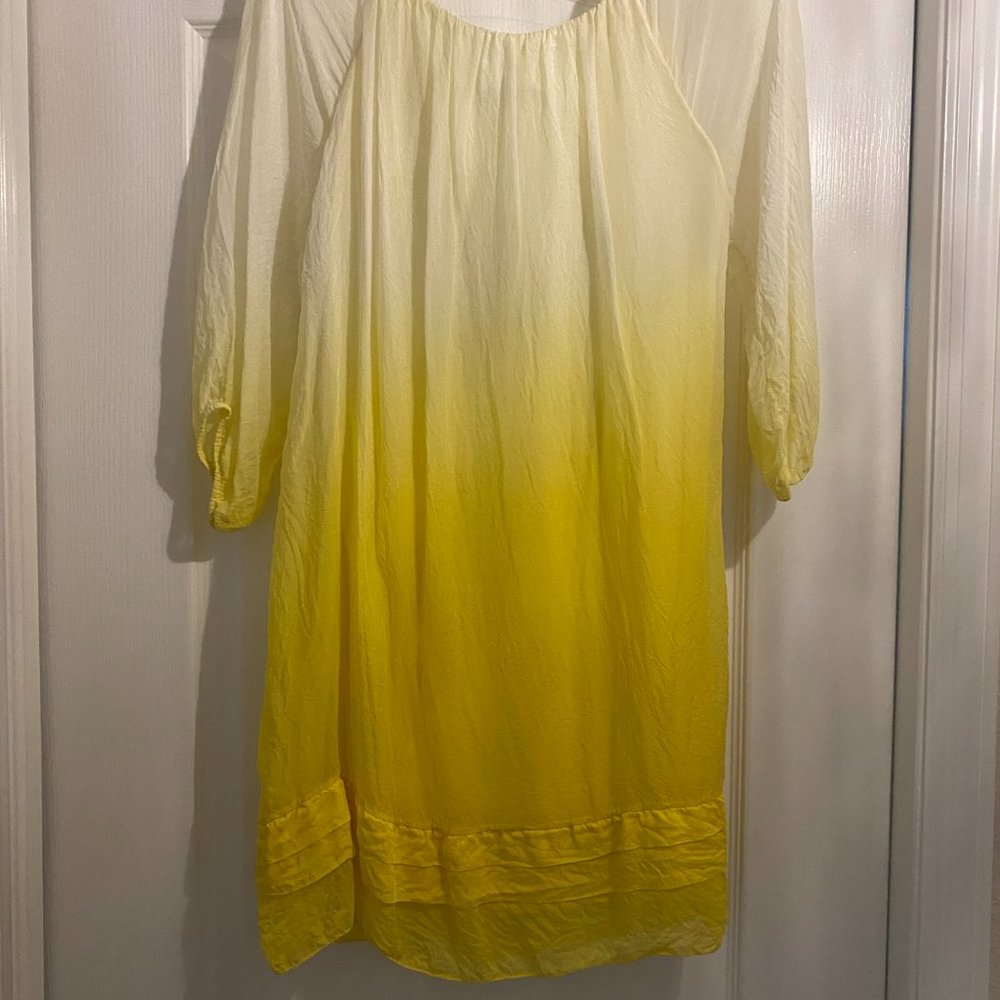 Yellow Faded Sheath Dress - Size XS (fits Size 6)